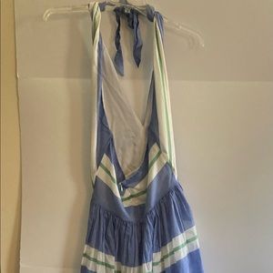 Ann Mashburn Stripe Halter Dress size L EXCELLENT CONDITION